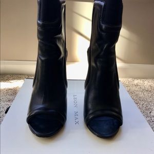 Leon Max Polo Gored Leather Calf Bootie